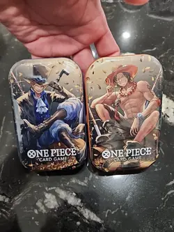 Lot of 2 One Piece Card Game Tin Pack Set Vol 2 Factory Sealed Ready To Ship New - Image 1