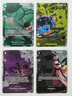 Roronoa Zoro EB02-019 Charlotte Katakuri OP08-062 (Winner Pack 2025 Vol. 3) SET - Image 1