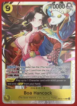 Boa Hancock SR OP14-112 The Azure Sea's Seven English One Piece TCG Super Rare - Image 1