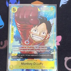 One Piece Monkey D.Luffy OP07-109 Alt Art Parallel SR English 500 Years - Image 1