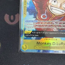 One Piece Monkey D.Luffy OP07-109 Alt Art Parallel SR English 500 Years - Image 5