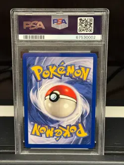 RED CHEEKS PIKACHU PSA 7 NM 058/102 Pokemon Shadowless Base Set - Near mint - Image 2