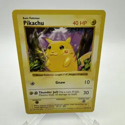 Pokemon Pikachu Red Cheeks Shadowless 058/102 Base Set LP - Image 1