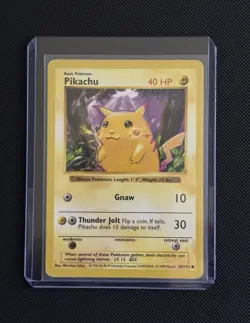 Pokemon Pikachu Red Cheeks Shadowless 058/102 Base Set - Image 1