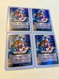4x (Playset) 10/C1 Disney Lorcana A Whole New World Infinity Promo Non-Foil NM - Image 1