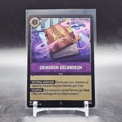 *FOIL* Disney Lorcana Whispers in the Well: Grimorum Arcanorum 67/204 Cold Foil - Image 1
