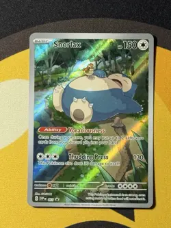 Pokemon TCG Snorlax SVP 051 Scarlet & Violet 151 Black Star Promo Card - Image 1