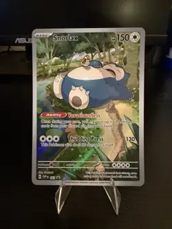 Snorlax SVP 051 Pokemon TCG Scarlet & Violet 151 ETB Black Star Promo Card #51 - Image 1