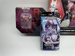 Pokemon Hidden Fates Destined Rivals Mewtwo SEALED BUNDLE LOT OF 4 PIN TIN BOX - Image 2