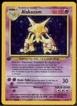 1999 Pokemon Game 1st Edition #1/102 Alakazam Holo - Image 1