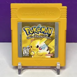 Pokemon Yellow Version Pikachu Edition - GameBoy [Authentic - New Save Battery] 45496730895 - Image 1