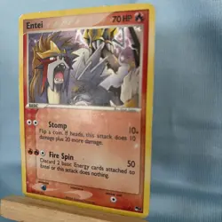 Pokemon TCG Entei 1/17 Pop Series 2 (MP) Holo Rare Card - Image 2