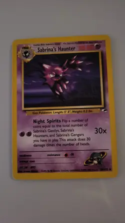 Pokemon TCG Sabrina's Haunter 58/132 Gym Heroes Unlimited Uncommon Non-Holo Card - Image 1