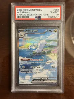 Pokemon TCG Altaria EX Card 253/182 Sir Paradox Rift PSA 10 - Image 1