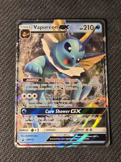 Pokemon Card - Vaporeon GX Sun & Moon Promo SM172 Holo - Image 1