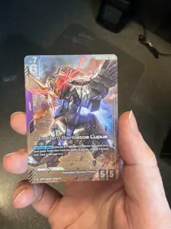 Bandai Gundam Barbatos Lupus GD03-050 LR Unit Card Gundam War TCG English - Image 2