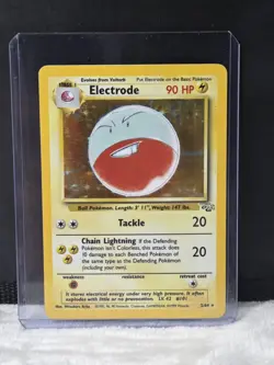 Pokemon TCG Electrode Jungle 2/64 Holo Rare Card LP Vintage - Image 1