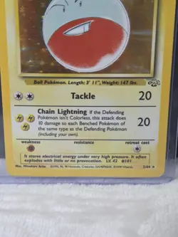 Pokemon TCG Electrode Jungle 2/64 Holo Rare Card LP Vintage - Image 2