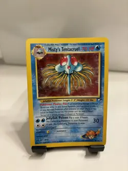 Pokemon TCG Misty's Tentacruel Holo Rare Card 10/132 Gym Heroes - Image 1