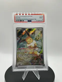 Pokemon Eevee 173 SVP en SV Black Star Promo 2025 Prismatic Evolutions ETB PSA 9 - Image 4