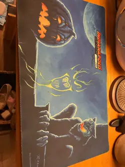 mtg playmat All Hallows Eve Christopher Rush signed - Image 2