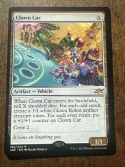 CLOWN CAR x1 mtg NM-M Unfinity 1 Rare Miscut - Image 1