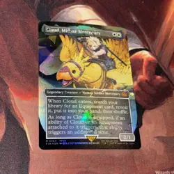 Cloud, Midgar Mercenary X1 Mtg Final Fantasy Chocobo Nm Foil Borderless - Image 1