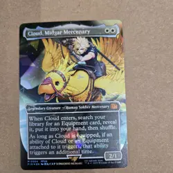 Cloud Midgard Mercenary Chocobo Track Foil English Magic the Gathering USA - Image 1