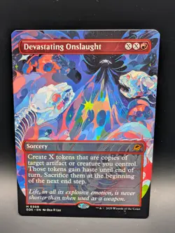 MTG - Devastating Onslaught - BORDERLESS - Sorcery - EOE #308 - Mythic - NM - Image 1
