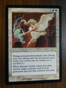 Mtg Magic The Gathering Urza's Legacy Rare Karmic Guide Excellent - NM - Image 1