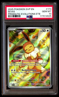PSA 10 Eevee 173 Pokemon Svp En SV Black Star Promo 2025 Prismatic Evolutions Et - Image 1