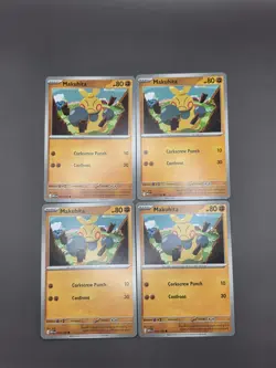 4x Makuhita | Mega Evolution | 072/132 | Common | NM | Pokemon TCG Playset - Image 1