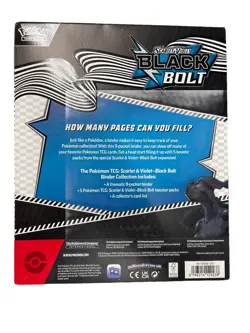 Pokemon TCG Scarlet & Violet Black Bolt Binder Collection BRAND NEW SEALED Unova - Image 2