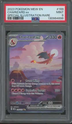 2023 Pokemon Mew EN Special illustration Rare #199 Charizard ex Mint PSA 9 - Image 1