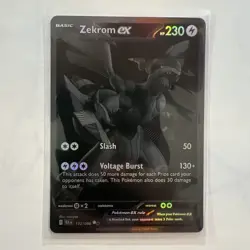 Pokemon Black Bolt Zekrom EX 172/086 Illustration Rare (IR) Pack to sleeve! - Image 3