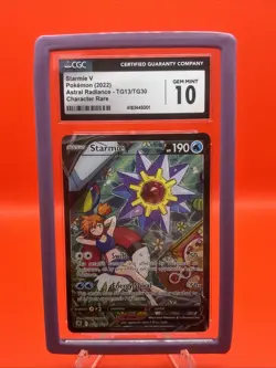 🔥 Pokemon TCG - Misty’s Starmie V Alt Art -Astral Radiance - CGC 10 w/ Guard ⁉ - Image 1