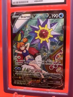 🔥 Pokemon TCG - Misty’s Starmie V Alt Art -Astral Radiance - CGC 10 w/ Guard ⁉ - Image 2