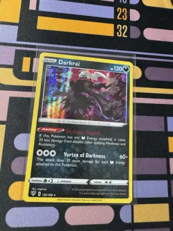 Darkrai 105/189 Pokemon SWSH03: Darkness Ablaze Holo Rare NM - Image 1