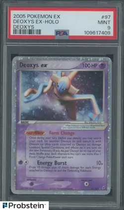 2005 Pokemon Ex Deoxys #97 Deoxys Ex Holo PSA 9 MINT - Image 1
