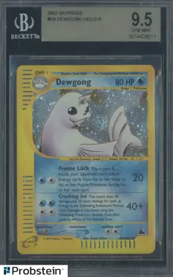 2003 Pokemon #H6 Dewgong Holo R BGS 9.5 GEM MINT - Image 1