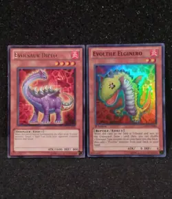 Evolsaur Diplo x Evoltile Elginero Yugioh Trading Cards - Collectible - Image 1