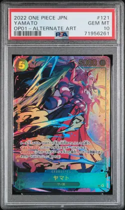 PSA 10 Yamato #OP01-121 One Piece Romance Dawn 2022 Alternate Art - Image 1