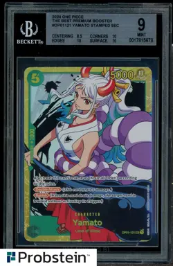 2024 One Piece The Best Premium Booster OP01121 Yamato SEC BGS 9 MINT - Image 1