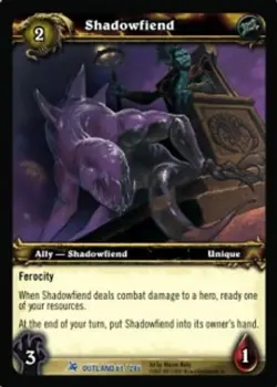 Shadowfiend - Fires of Outland - World of Warcraft TCG - Image 1