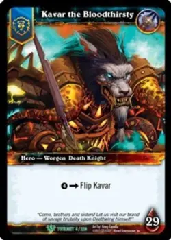 Kavar the Bloodthirsty - Twilight of the Dragons - World of Warcraft TCG - Image 1