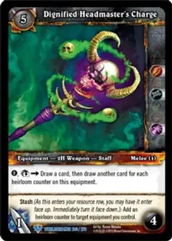 Dignified Headmaster's Charge - Worldbreaker - World of Warcraft TCG - Image 1