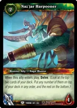 Naz'jar Harpooner - Throne of the Tides - World of Warcraft TCG - Image 1
