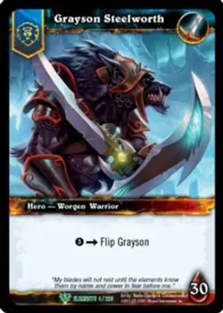 Grayson Steelworth - War of the Elements - World of Warcraft TCG - Image 1