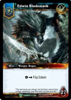 Edwin Blademark - War of the Elements - World of Warcraft TCG - Image 1