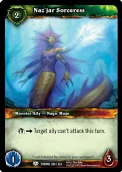 Naz'jar Sorceress - Throne of the Tides - World of Warcraft TCG - Image 1